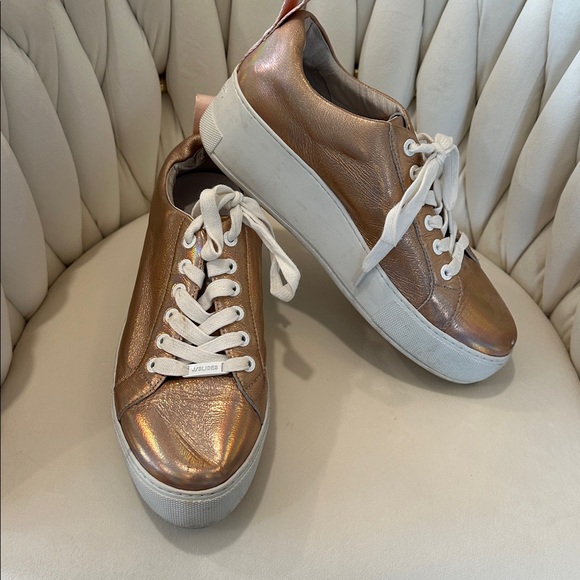 J/SLIDES Pink Iridescent Sneakers - Picture 2 of 5